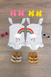 drool Costum de baie - Curcubeu - gemene Drool (Marime: 90)