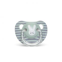 Suavinex Suzetă amatomică 6-18 luni, iepuraș verde Hygge Suavinex