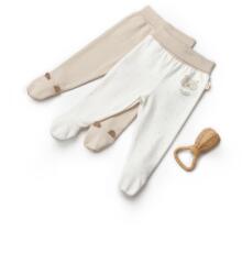 BabyCosy Set 2 pantaloni cu botosei bebe TeddyBear, BabyCosy, 100% bumbac organic (Marime: 6-9 luni)