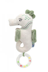 BabyJem Jucarie zornaitoare BabyJem, Calut de mare din plus, 3 luni+ (Culoare: Verde)