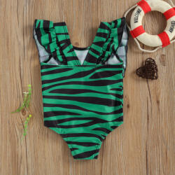 drool Costum de baie Leopard/Peste Drool (Culoare: Verde, Marime: 110)