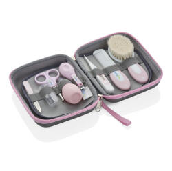 BabyJem Set ingrijire unghii bebelusi cu 9 piese BabyJem Grooming Set (Culoare: Roz)