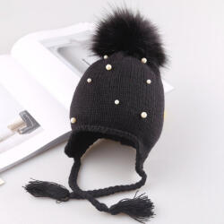 drool Caciulita Lora cu perlute Drool (Culoare: Negru)