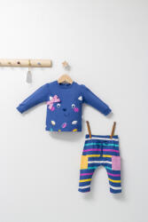 Tongs baby Set 2 piese cu bluzita si pantalonasi pentru fetite Colorful autum, Tongs baby (Culoare: Albastru, Marime: 18-24 Luni)