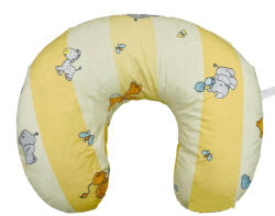BabyJem Perna pentru alaptat 2 in 1 Nursing Pillow Zoo, BabyJem (Culoare: Galben) - drool