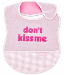 BabyJem Baveta BabyJem din bumbac Dont Kiss Me (Culoare: Roz) - drool Bavata