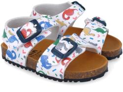 Garvalin Sandale pentru copii cu dinozauri Garvalin, 252472, albi (Marime: 26 (16, 2-16, 7 cm))