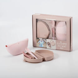 Miniware Set diversificare hrana bebelusi Miniware Sili Mini GO, 100% din materiale naturale biodegradabile, 3 piese, Pink Antioxidant Set pentru masa bebelusi