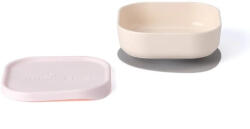 Miniware Bol pentru hrana bebelusi Miniware Snack Bowl, 100% din materiale naturale biodegradabile, Vanilla/Cotton Candy Castron