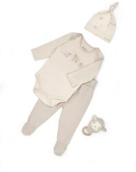BabyCosy Set 3 piese nou nascut, Lamb, BabyCosy, 100%bumbac organic (Marime: 0-3 Luni)