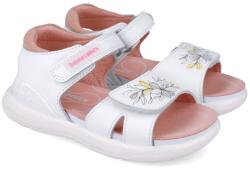 Biomecanics Sandale din piele pentru copii Floricele, Biomecanics, 252233, alb (Marime: 26 (16, 2-16, 7 cm))