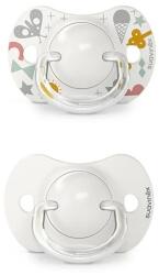 Suavinex Suzetă fiziologică SX Pro din silicon, 2 buc 0-6 luni gri A walk in the park