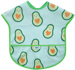 BabyJem Baveta cu buzunar BLW , BabyJem, 28x41 cm (Model: Avocado) Bavata