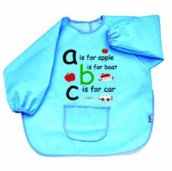 BabyJem Sort cu maneci pentru activitati ABC BabyJem (Culoare: Bleu) - drool Bavata