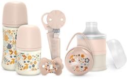 Suavinex Set de start WONDERLAND 6 piese, roz, Suavinex Set pentru masa bebelusi