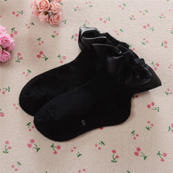 drool Sosete cu volan si fundita Drool (Culoare: Negru, Varsta: 4-6 ani)