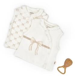 BabyCosy Set 2 vestute pentru bebelusi, stone, BabyCosy Organic Wear (Marime: 18-24 Luni)