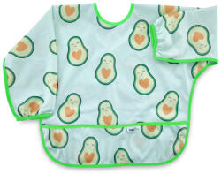 BabyJem Sort cu maneci pentru activitati BLW, BabyJem, 33x74 cm (Model: Alfabet) - drool Bavata