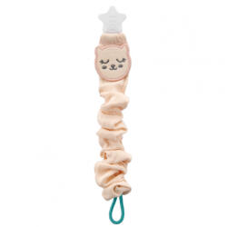 BabyJem Lant pentru suzeta din muselina cu steluta BabyJem (Culoare: Somon) - drool