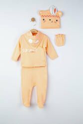 Tongs baby Setul 5 piese nou nascut Summer camp, Tongs baby (Culoare: Somon)
