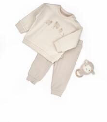 BabyCosy Set bluzita cu imprimeu si pantalon, Lamb, BabyCosy, 100%bumbac organic (Marime: 18-24 Luni)