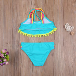 drool Costum de baie cu ciucuri din 2 piese Drool (Culoare: Bleu, Varsta: 11 - 12 ani)