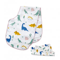 BabyJem Set prosopel BabyJem pentru alaptare din muselina (Model: Dino)