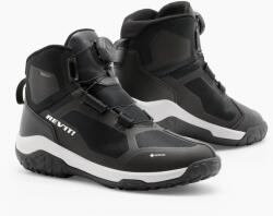 Revit Ghete Moto din Piele & Textil REVIT Breccia GTX · Negru / Alb