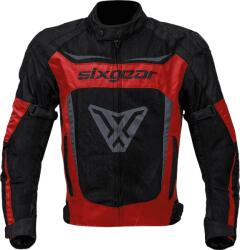 Sixgear Geacă Moto de Vară din Textil SIXGEAR COOLER · Negru / Roșu