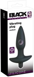 Black Velvets Plug anal cu vibrații din silicon - Negru , 15 , 2, 0-3, 0 cm