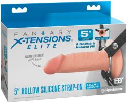 Fantasy X-Tensions Elite Strap-on gol din silicon cu ham reglabil 16, 5 cm - 14.0 , 3, 8 cm