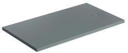 Omnires Cadita de dus compozit Omnires AquaRock M+ dreptunghiulara gri cenusa mat 90x140 cm (AQUAROCK80-140AG) - sanoterm