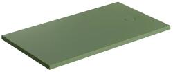 Omnires Cadita de dus compozit Omnires AquaRock M+ dreptunghiulara verde olive mat 80x140 cm (AQUAROCK80-140OL) - sanoterm