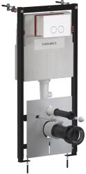 Omnires Set rezervor WC cu cadru Omnires StrongFrame si clapeta Minimal alb mat (STFWC1M-RWM) - sanoterm