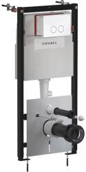 Omnires Set rezervor WC cu cadru Omnires StrongFrame cu spalare ECO si clapeta Minimal alb lucios (STFWCECO1M-RBP) - sanoterm