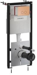 Omnires Rezervor incastrat Omnires StrongFrame ECO pentru vas WC suspendat si clapeta de actionare Steel-R45 finisaj cupru periat (STFWCECO1R45-RCPB) - sanoterm