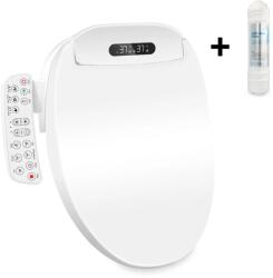 LANDUN Bideu electric pe WC cu filtru anticalcar inclus, model lung 49-52 cm, consola (WC406L-F)