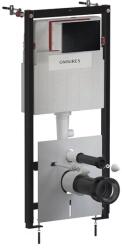 Omnires Set rezervor WC cu cadru Omnires StrongFrame si clapeta Minimal negru mat (STFWC1M-RBLM) - sanoterm