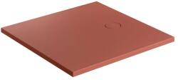Omnires Cadita de dus compozit Omnires AquaRock M+ patrata terracotta mat 80x80 cm (AQUAROCK80-KTE) - sanoterm
