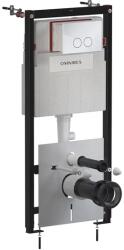 Omnires Set rezervor WC cu cadru Omnires StrongFrame si clapeta Minimal crom lucios (STFWC1M-RCR) - sanoterm