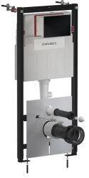 Omnires Rezervor incastrat Omnires StrongFrame ECO pentru vas WC suspendat si clapeta de actionare Steel-R45 finisaj negru semimat (STFWCECO1R45-RBL) - sanoterm