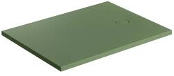 Omnires Cadita de dus compozit Omnires AquaRock M+ dreptunghiulara verde olive mat 80x100 cm (AQUAROCK80-100OL) - sanoterm