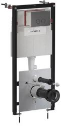 Omnires Rezervor incastrat Omnires StrongFrame ECO pentru vas WC suspendat si clapeta de actionare Steel-R45 finisaj antracit periat (STFWCECO1R45-RAT) - sanoterm