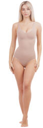 zenifique Lenjerie modelatoare tip body, compresie abdominala, efect de lifting al bustului si feselor, deschidere in zona inghinala, zenifique, nude (Marime: S) (ZEN-538_S)