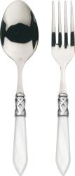 Bugatti Tacâmuri pentru servire Aladdin, alb-oțel, set 2 piese (ALC1M-N4211/12) Tacam