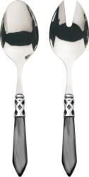 Casa Bugatti Linguri pentru salată Aladdin, negru-oțel, set 2 piese (ALCNM-N4214/15)