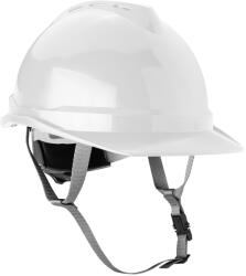 NEO TOOLS Casca industriala alba cu chinga de prindere sub barbie, reglabila (97-221)