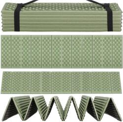 Sersimo Saltea pliabila pentru camping si plaja, XPE, 182x60 cm, 12 segmente, verde (PM-0010) Sac de dormit