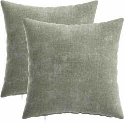 vidaXL Husa pentru perna 2 buc. HEERLEN Verde 40 x 40 cm GartenMobel Dekor (908512) Lenjerie de pat
