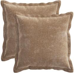 vidaXL Husa pentru perna 2 buc. HOUTEN Maro 35 x 35 cm GartenMobel Dekor (916485) Lenjerie de pat